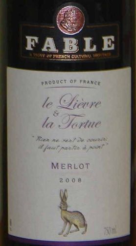 Вино виноградное "MERLOT" ROUGE FABLE